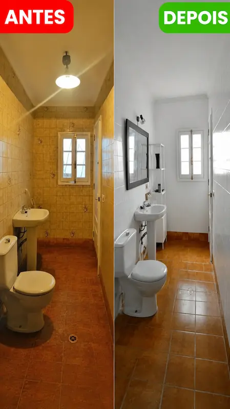 Casa de banho nova em 4h